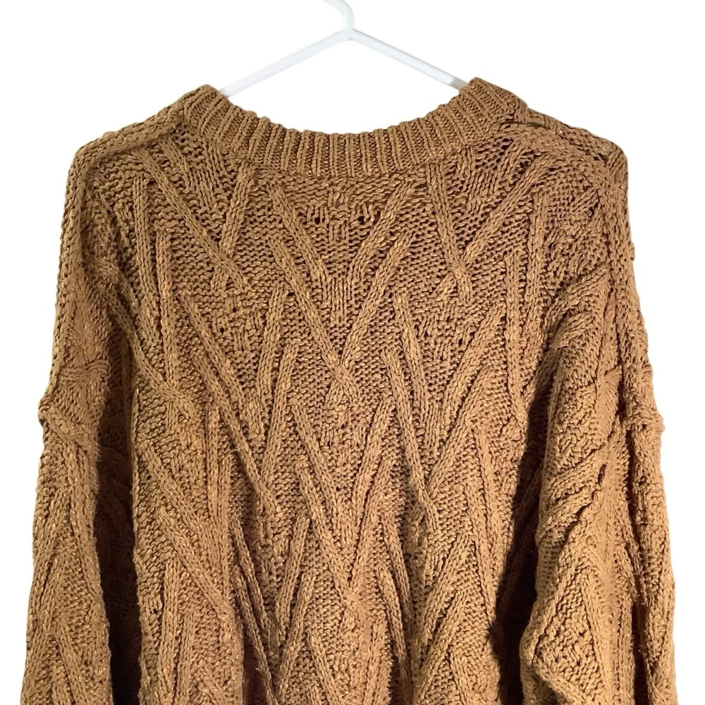 Free People Cable Chunky Knit Sweater
